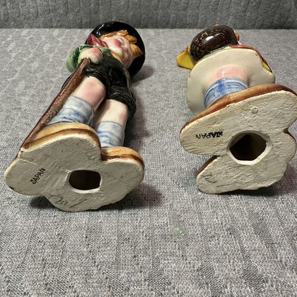 Vintage Porcelain European Boy and Girl Hand Painted Figurines ~ Japan ~ READ - Picture 5 of 6